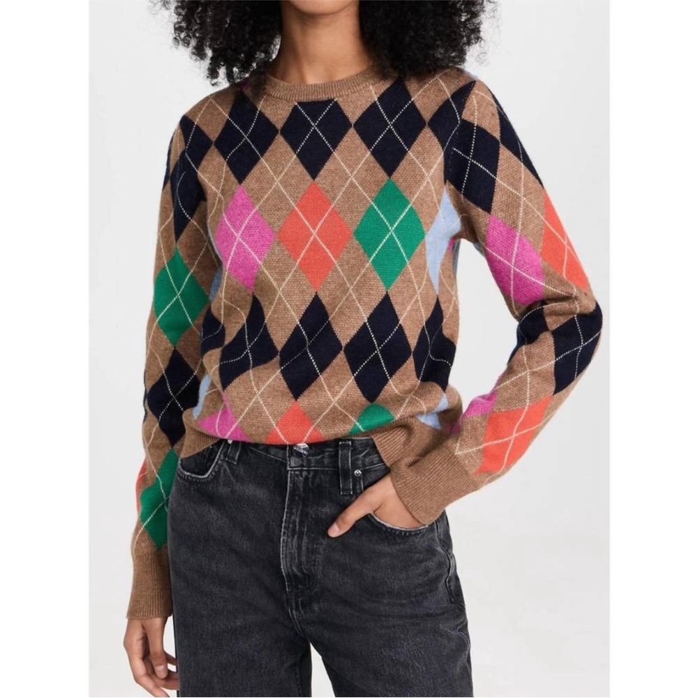 Kule The Heidi Printed Sweater Cotton Wool Cashmere Blend Size M